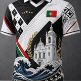 Camisa masculina de futebol inspirada em Portugal