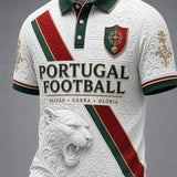 Camisa masculina de futebol inspirada em Portugal