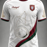 Camiseta masculina estampada com futebol português