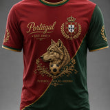 T-shirt estampada futebol português masculino