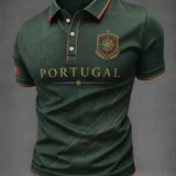 Camisa masculina de futebol com estampa de Portugal