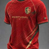 Camiseta masculina com estampa da seleção de futebol de Portugal