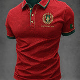 Camisa masculina de futebol com estampa de Portugal