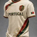 Camiseta masculina com estampa da seleção de futebol de Portugal