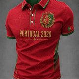 Camisa masculina de futebol com estampa de Portugal