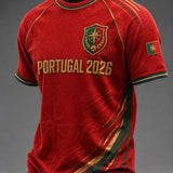 Camiseta masculina com estampa da seleção de futebol de Portugal