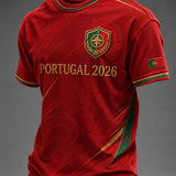 Camiseta masculina com estampa da seleção de futebol de Portugal