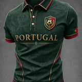 Camisa masculina de futebol com estampa de Portugal