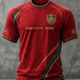 Camiseta masculina com estampa da seleção de futebol de Portugal