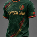 Camiseta masculina com estampa da seleção de futebol de Portugal