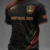 Camiseta masculina com estampa da seleção de futebol de Portugal