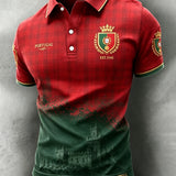 Futebol Português Masculino Jogo Torcendo Fan Cultura Arte Impressão Polo