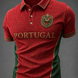 Camisa masculina de futebol com estampa de Portugal