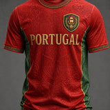 Camiseta masculina com estampa da seleção de futebol de Portugal