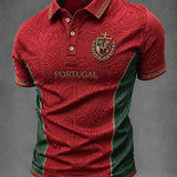 Camisa masculina de futebol com estampa de Portugal