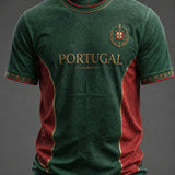 Camiseta masculina com estampa da seleção de futebol de Portugal