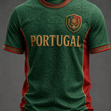 Camiseta masculina com estampa da seleção de futebol de Portugal