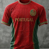 Camiseta masculina com estampa da seleção de futebol de Portugal