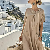 Moda Lusitana - Vestido Elegante com Bolsos