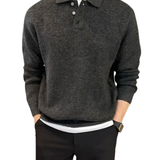 Elegante camisola polo de malha
