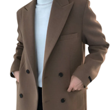 Casaco elegante com duplo peito