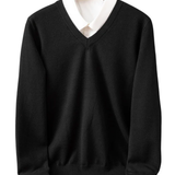 Camisola com decote em V chique