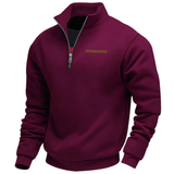 Camisola casual com fecho de correr