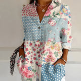 Roberta™ | CAMISA FLORAL RELAX FIT PERFEITA PARA TODAS AS OCASIÕES