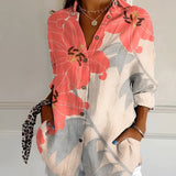 Roberta™ | CAMISA FLORAL RELAX FIT PERFEITA PARA TODAS AS OCASIÕES