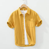 Camisa de algodão de manga curta