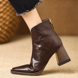 Moda Lusitana - Botas Elegantes com Salto de Madeira