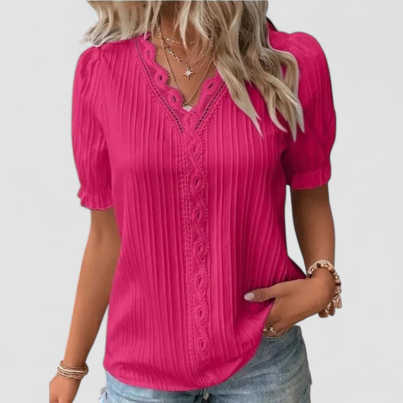 Mira Lace-Detail Top