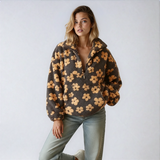 Floral Fleece Comfort Top