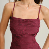 Moda Lusitana - Vestido Maxi de Jacquard Sofisticado