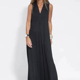 Vestido longo elegante + cardigan combinando