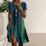 Moda Lusitana - Vestido Casual Boho com Degradê