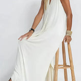 Vestido longo elegante + cardigan combinando