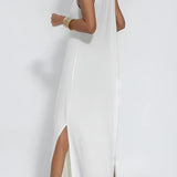 Vestido longo elegante + cardigan combinando
