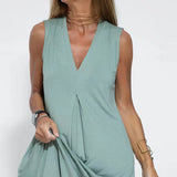 Vestido longo elegante + cardigan combinando