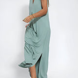 Vestido longo elegante + cardigan combinando
