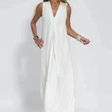 Vestido longo elegante + cardigan combinando