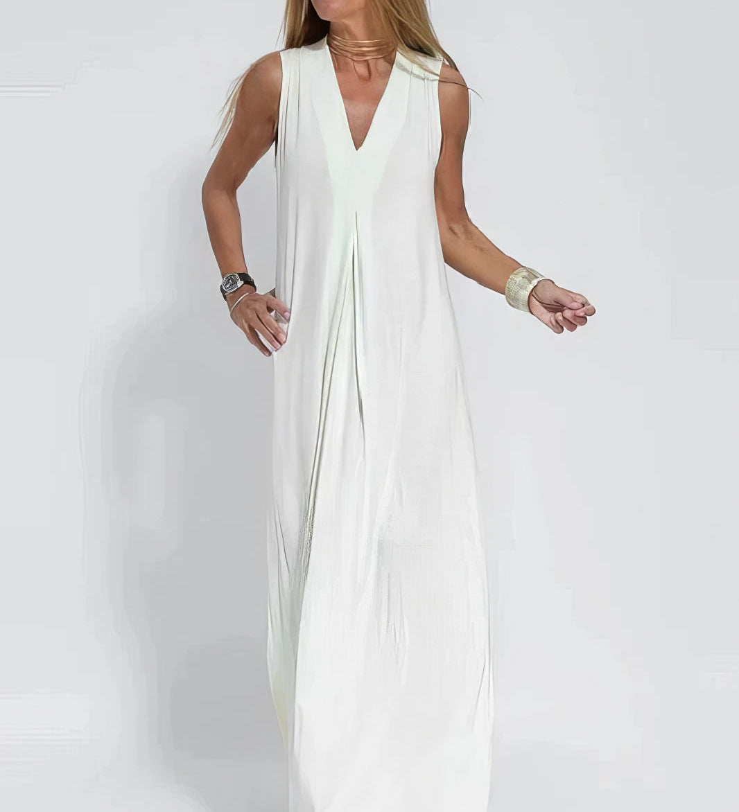 Ava™ | Vestido longo elegante + cardigan