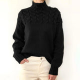 Cordelia Cable-Knit Turtleneck Sweater